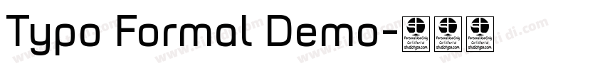 Typo Formal Demo字体转换